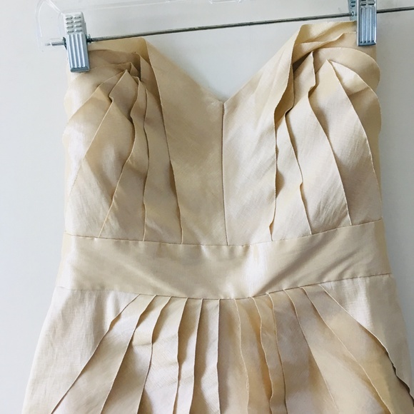 Max & Cleo Ruffle Strapless Mini Cocktail Dress - Picture 2 of 5